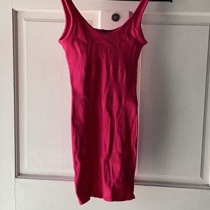 Semi new dress in a dark pink